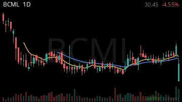 BCML daily chart