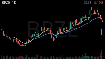 BRZE daily chart