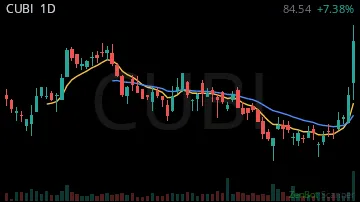 CUBI daily chart
