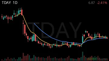 TDAY daily chart